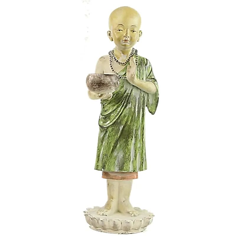 STATUE DE MOINE 24X22X63