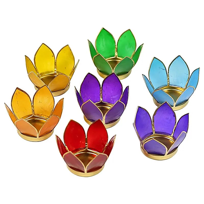 Eclairage d’ambiance Lotus des chakra or