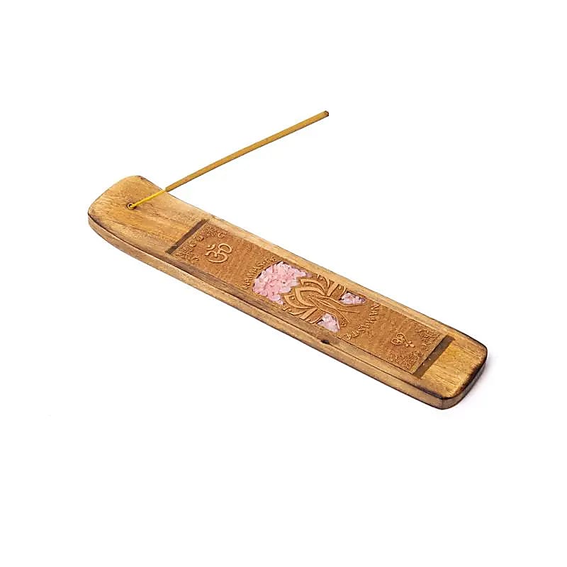 Porte-encens Namaste quartz rose