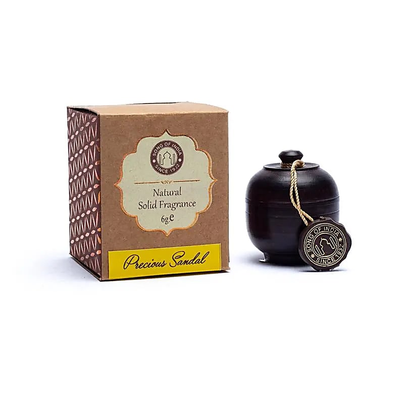 Crème parfumée Bois de Santal dans une boite de palissandr