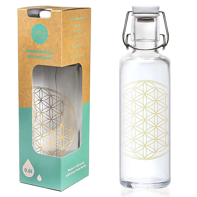 Gourdes Soulbottles avec le motif Fleur de Vie