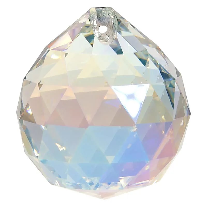 CRISTAL BOULE MAUVE 40MM