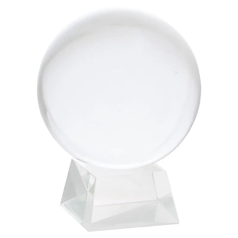 Sphère de Cristal 20 cm sur base en verre