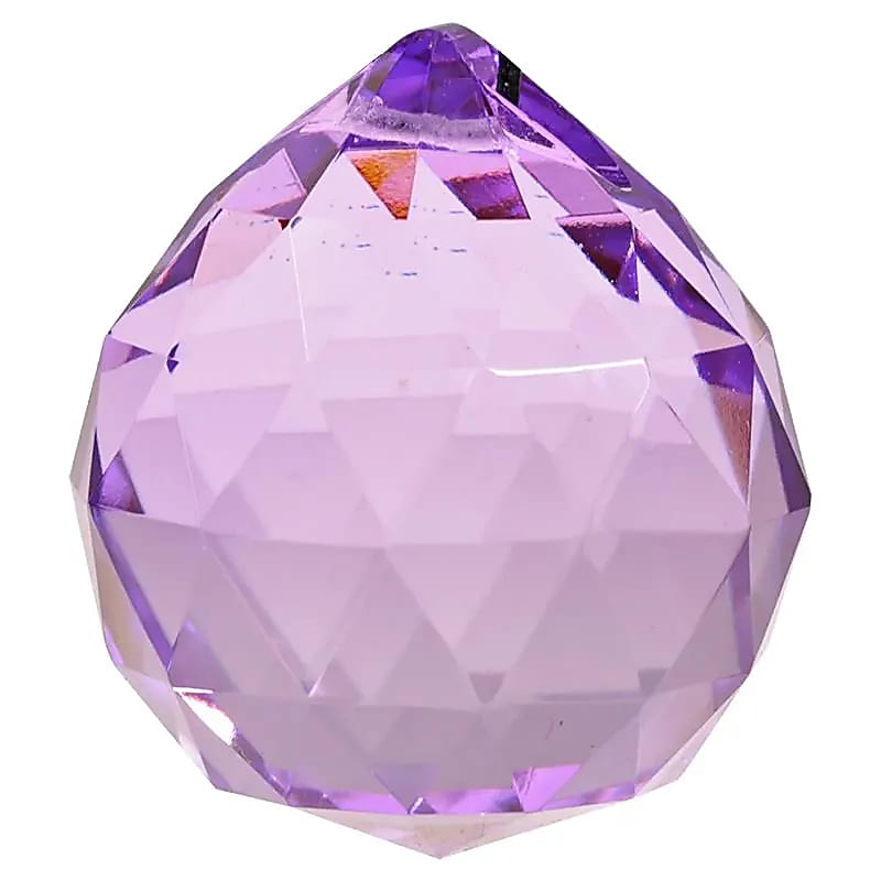 Cristal arc en ciel Sphère - violet - qualité AAA