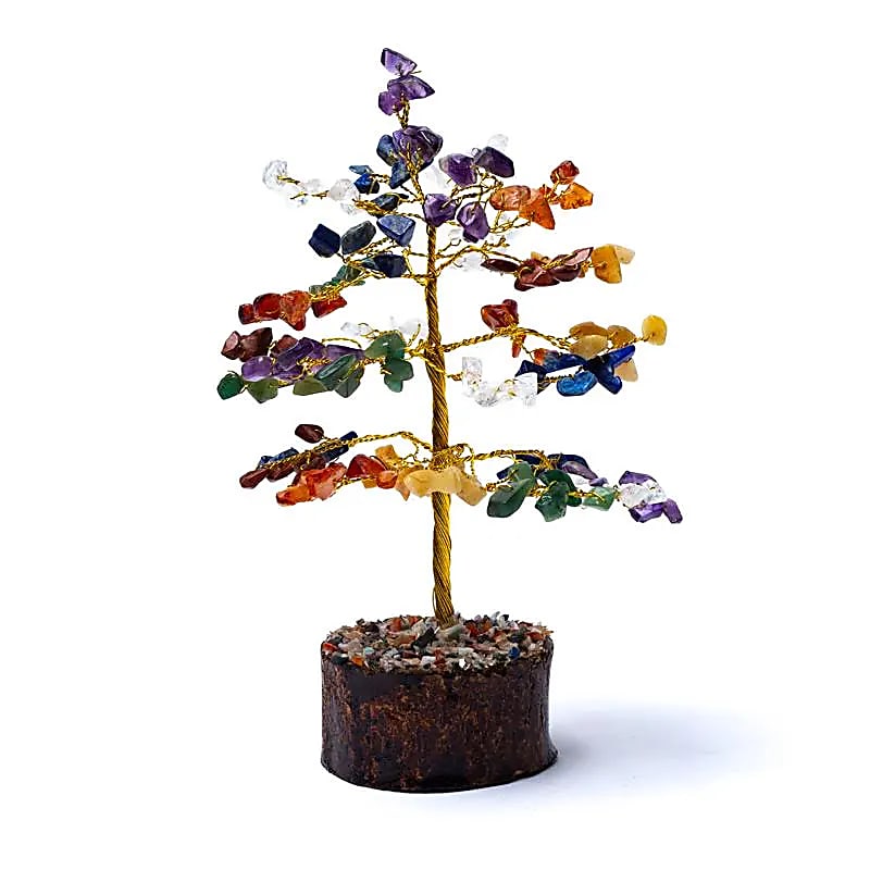 Arbre pierre des 7 Chakras -- ±18cm