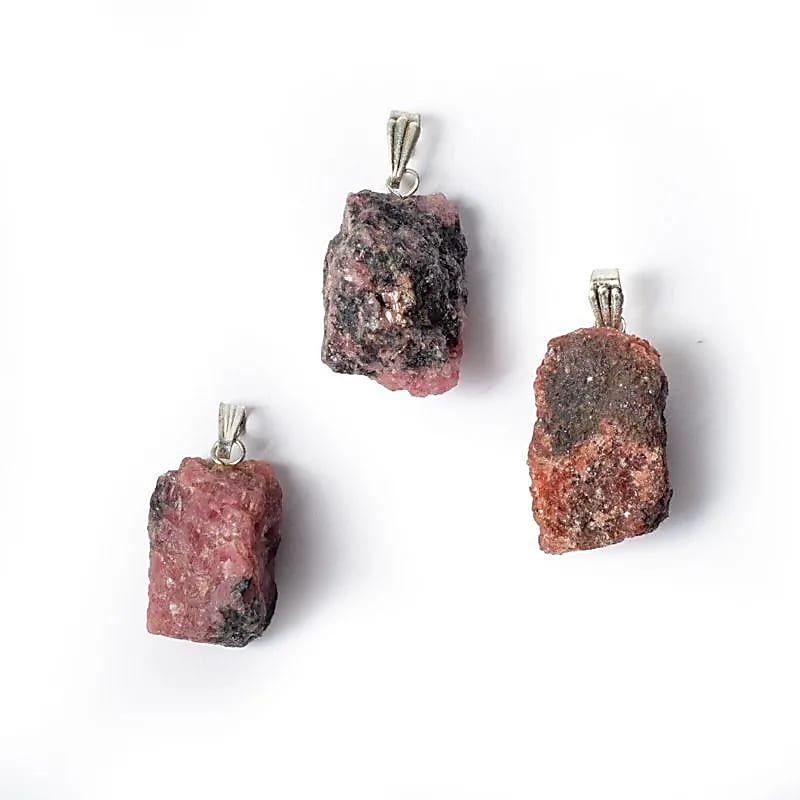 Pendentif  rhodonite BRUTE