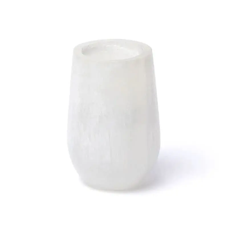 Photophore conique en sélénite 11cm