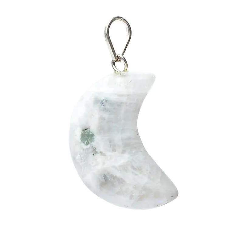 Pendentif en Pierre de Lune en forme de lune