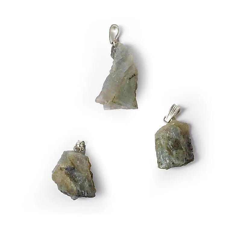 Pendentif labradorite brute