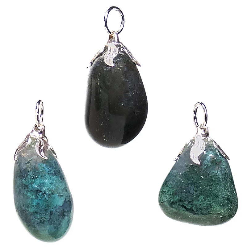 Agate mousse Pendentif pierres gemme