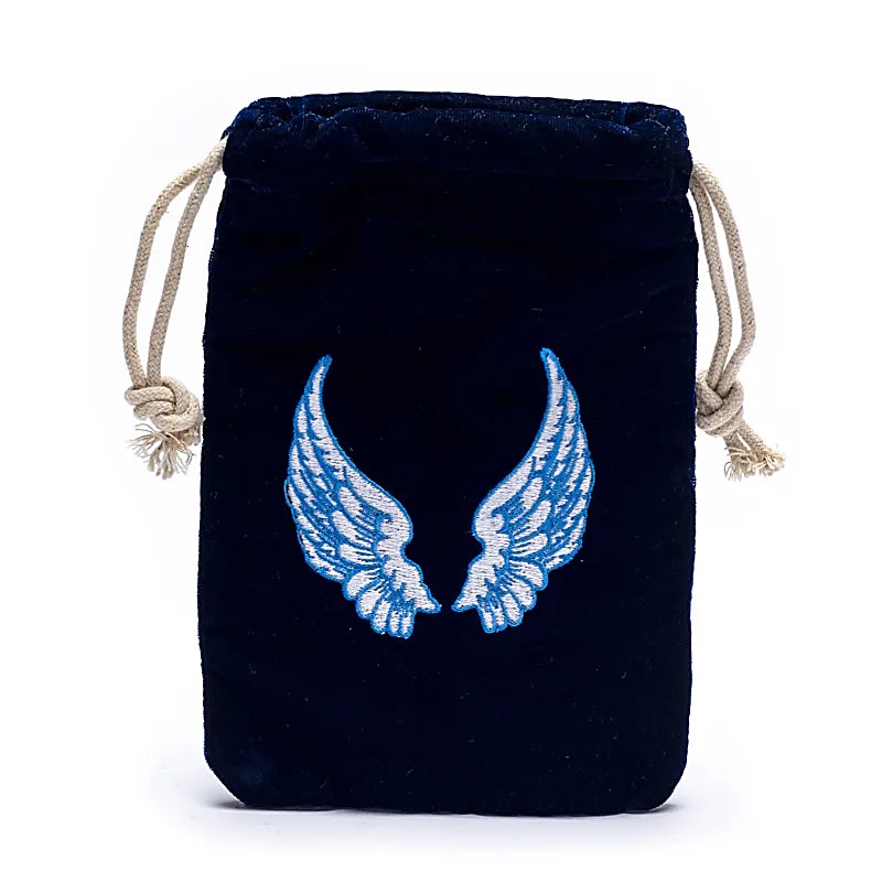 Pochette de velours avec des ailes dánge -