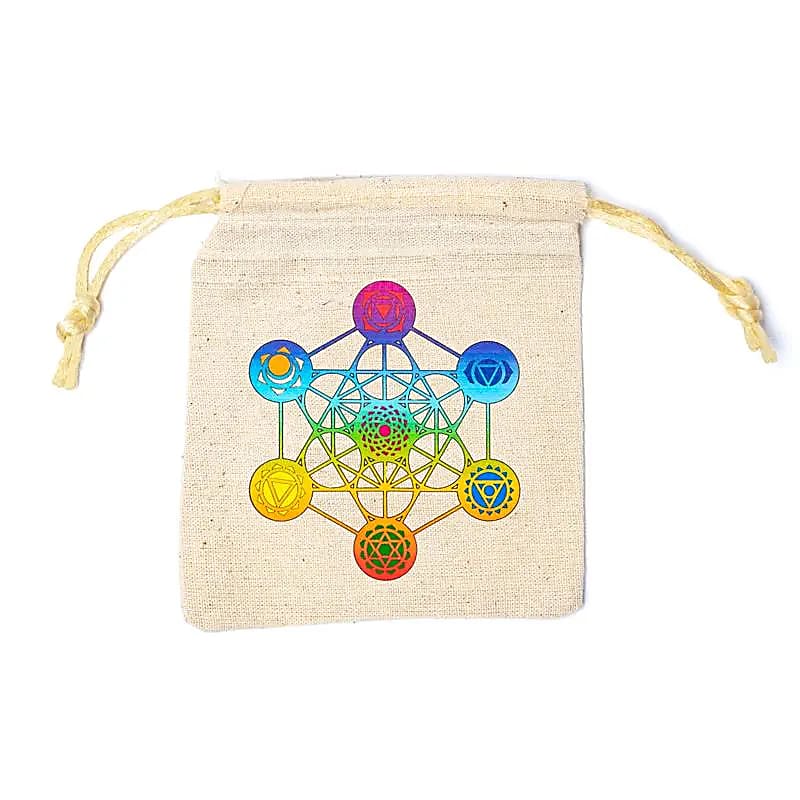 Pochette en coton Cube de Métatron