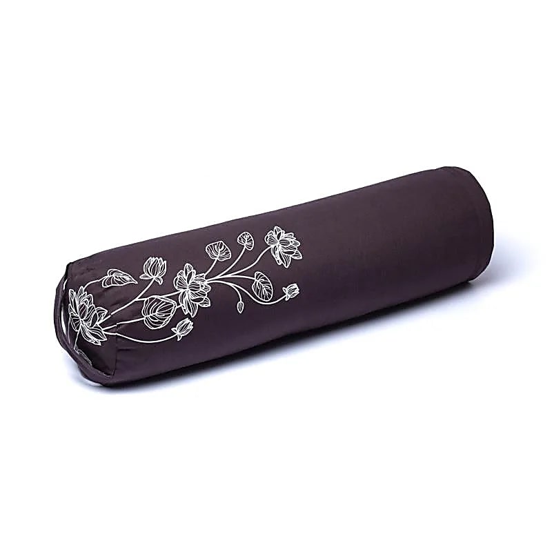 Bolster plante lotus anthracite coton