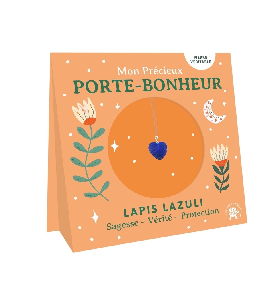 Mon précieux porte-bonheur - Coeur en lapis-lazuli