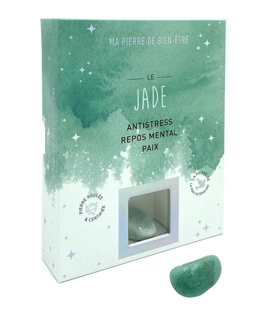 Ma pierre de bien-être - Le jade (coffret)