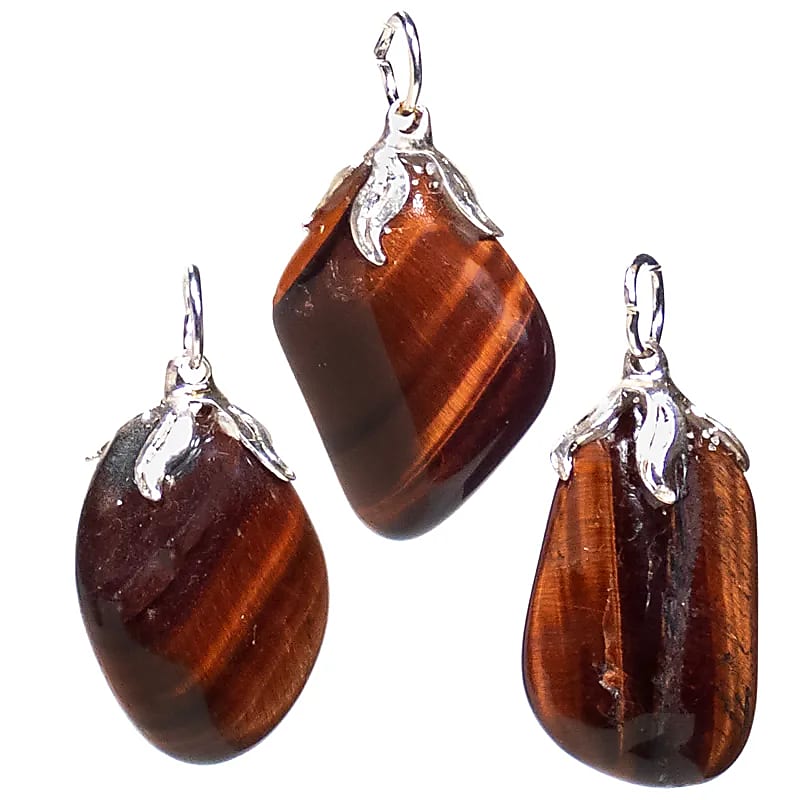 Oeil de taureau Pendentif pierre gemme