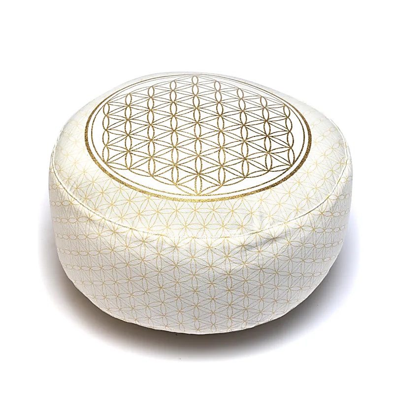 Coussin de méditation Fleur de vie coton Bio (OCS)