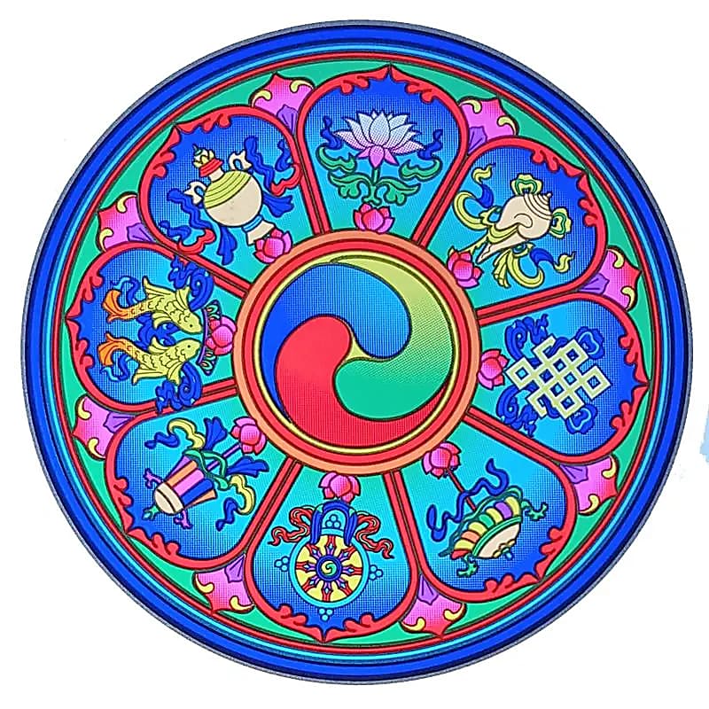 Adhésif fenêtre  “Tibetan Auspicious