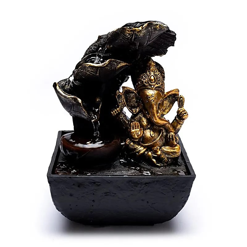 Fontaine à eau Ganesh -- 13,3x13,3x19,5cm