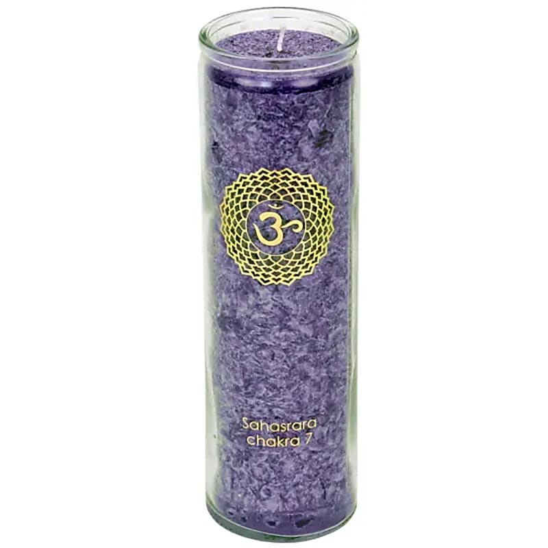 Bougie parfumée 7° Chakra Stearine 100 heures