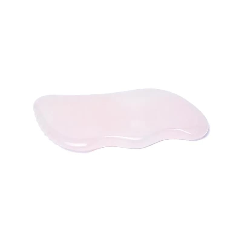 Pierre de massage quartz rose gua sha