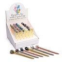 Assortiment de 36 stylos avec pierres précieuses