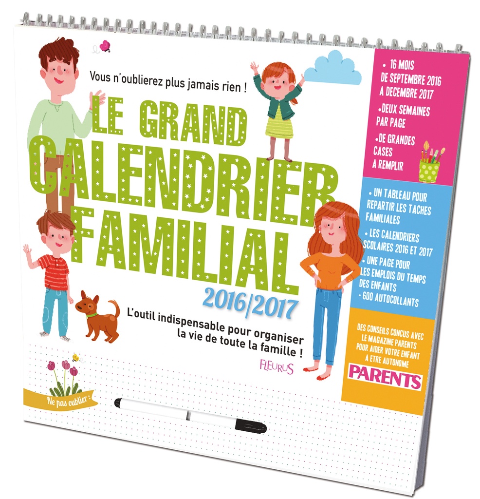 [9782215131427] Le grand calendrier familial 2016/2017
