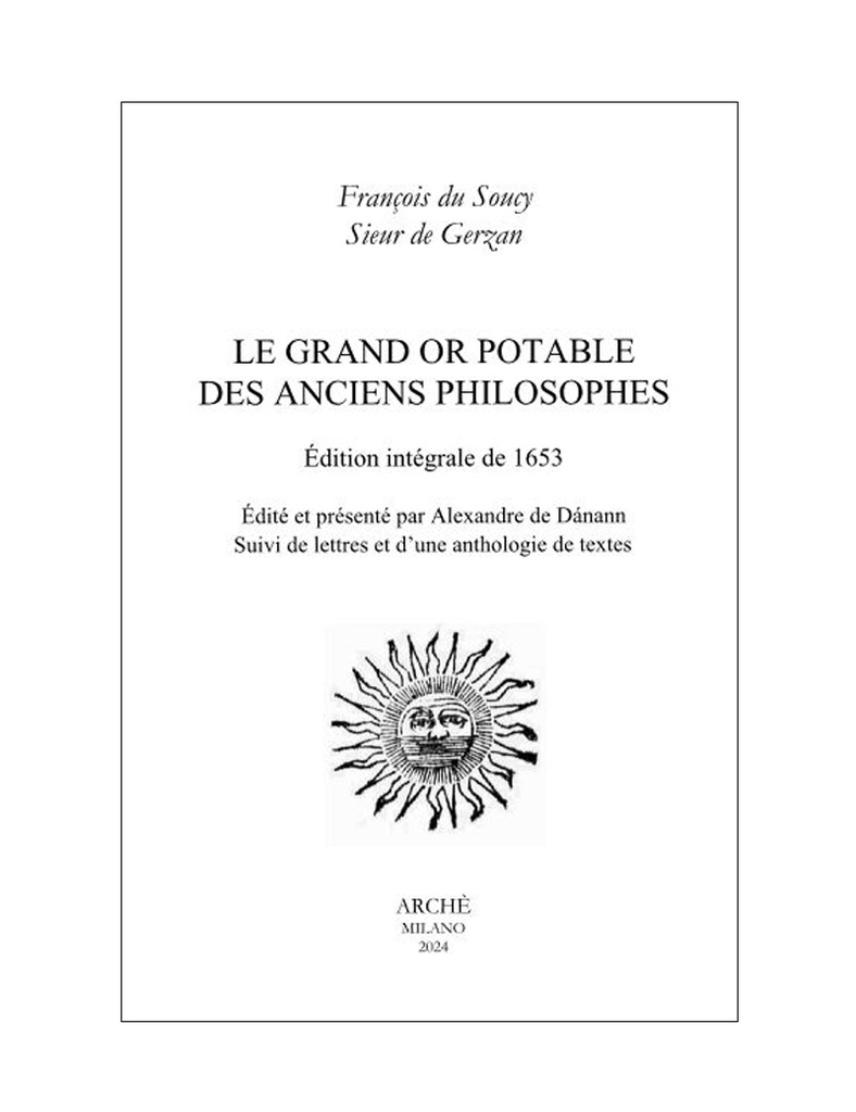[9788872524206] Le Grand Or Potable des anciens Philosophes