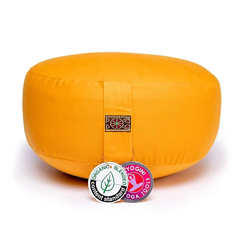 Coussin de méditation Jaune coton BIO