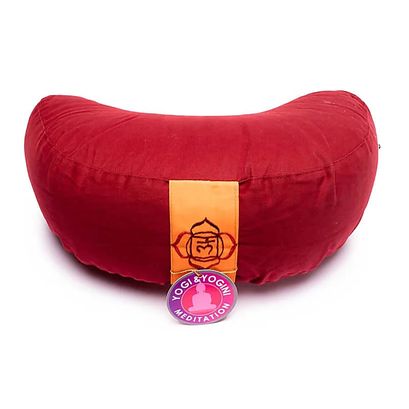 Coussin méditation 1/2 lune 1 Chakra -- ±1008 g; 33x13 cm