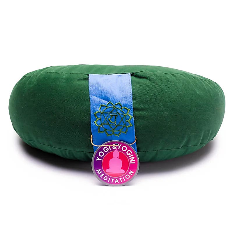Coussin méditation 1/2 lune 4è Chakra -- ±1008 g; 33x13 cm