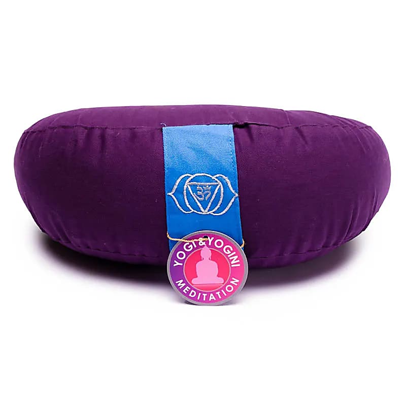 Coussin méditation 1/2 lune 6è Chakra -- ±1008 g; 33x13 cm