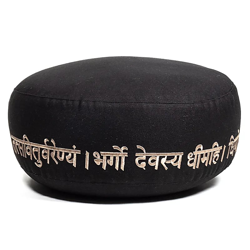Coussin de méditation Gayatri mantra coton BIO (OCS