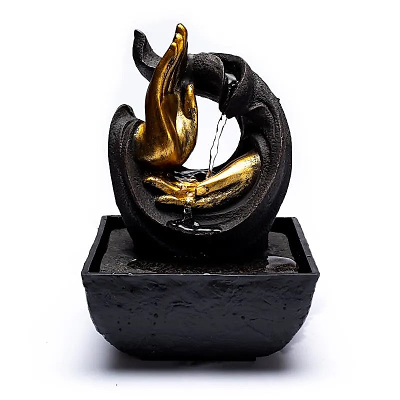 Fontaine à eau Compassion mudra -- 13,3x13,3x20cm