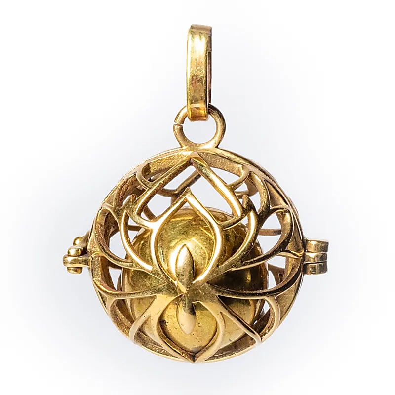 Pendentif grossesse Lotus boule or