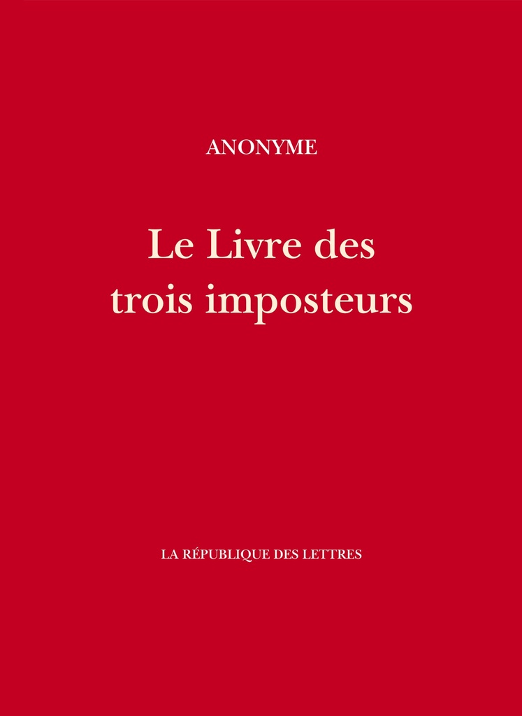 Le Livre des trois imposteurs