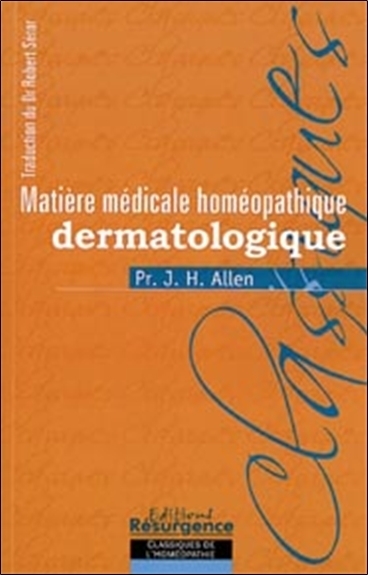 MATIERE MEDICALE DERMATOLOGIQUE