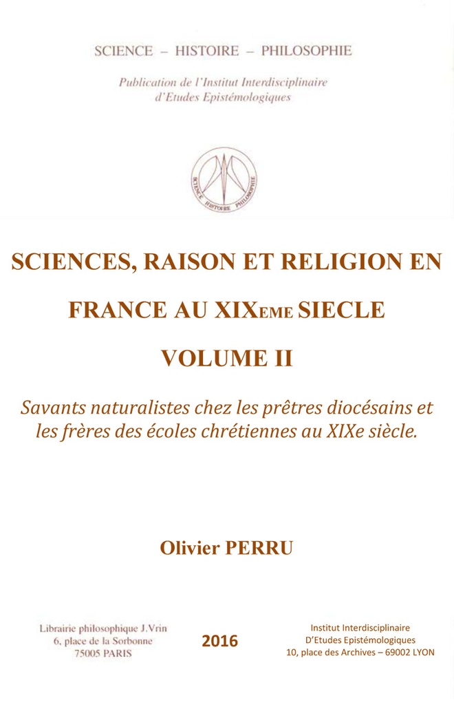 Sciences, raison et religion en France au XIXe siècle