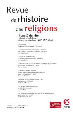 Revue de l'histoire des religions - Tome 227 (1/2010)