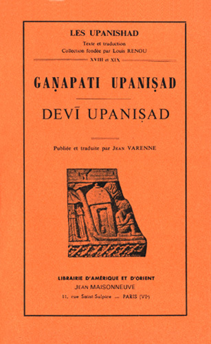 [9782720010187] Ganapati Upanisad, Devi Upanisad