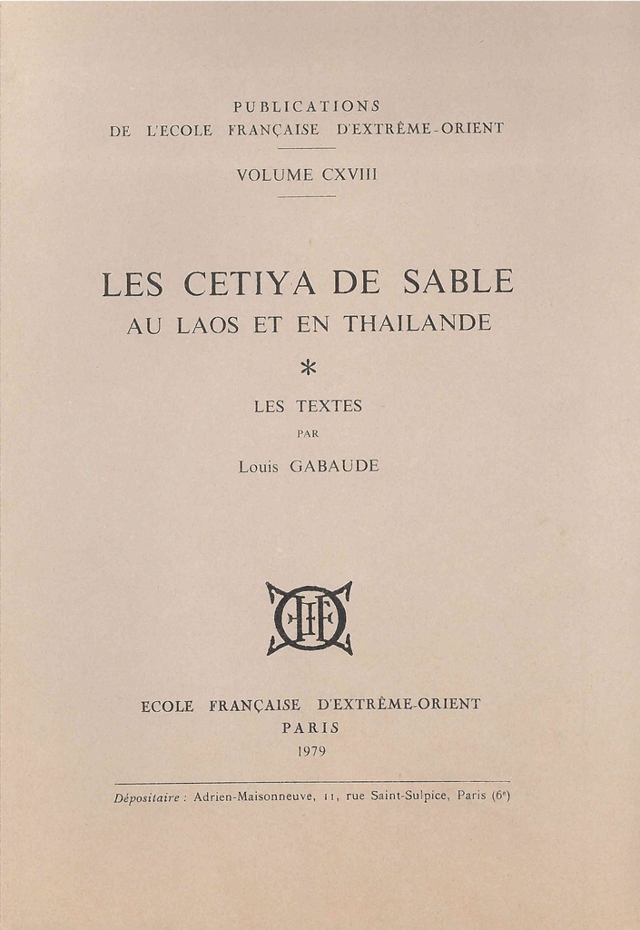 Les cetiya de sable au Laos et en Thaïlande