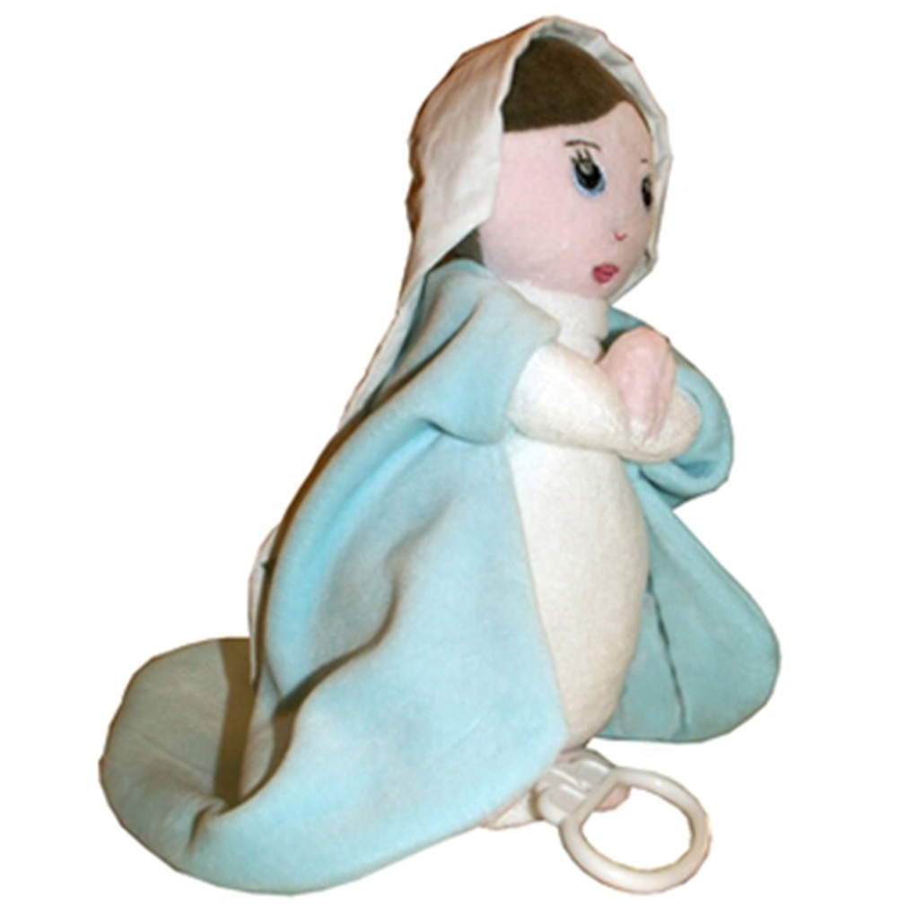 Doudou vierge Marie avec berceuse de l'ave Maria de Gounod - D10