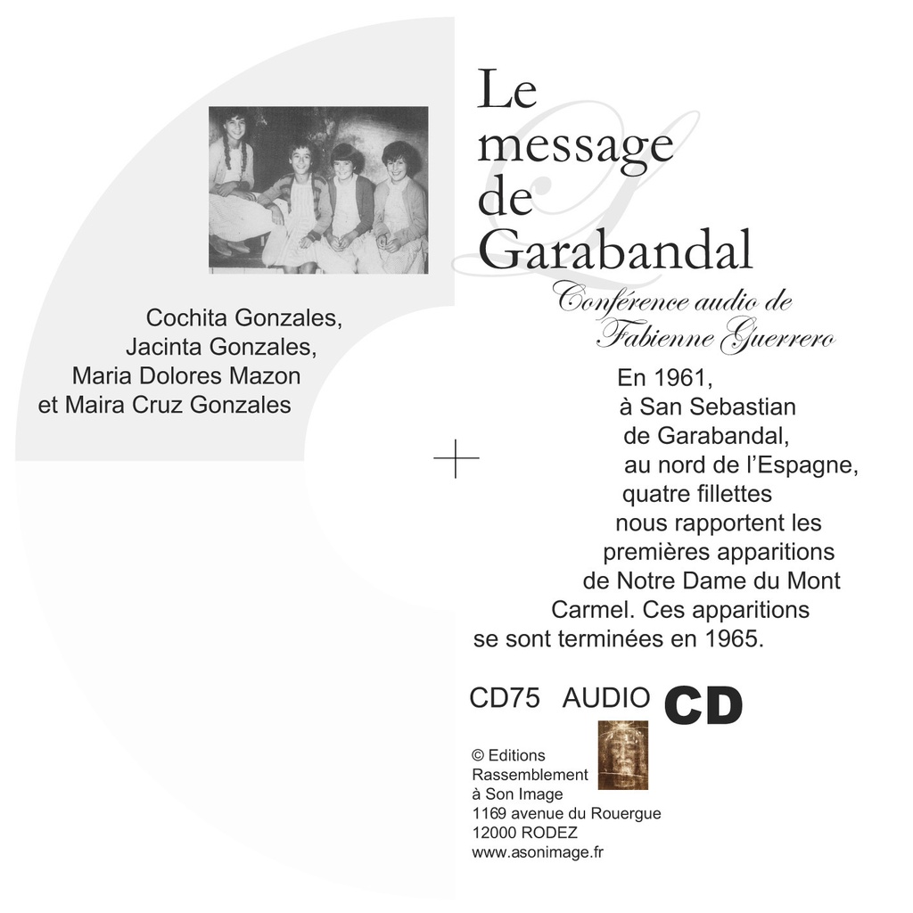 Le message de Garabandal - CD enseignement audio - CD75