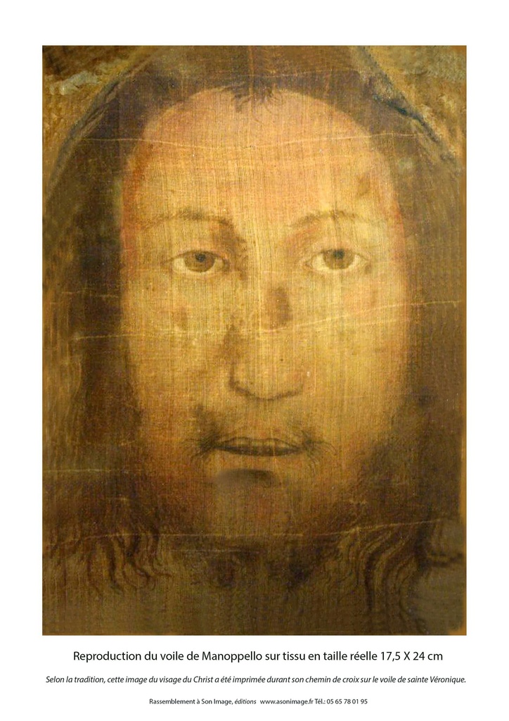 Reproduction du voile de Manopello -  F134