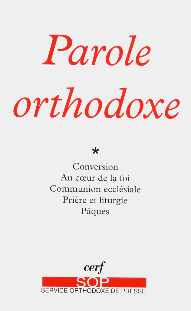 PAROLE ORTHODOXE