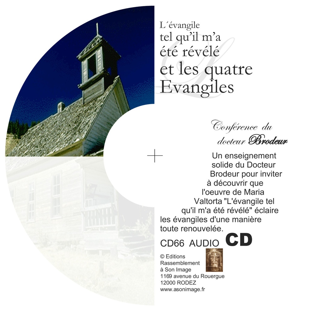 [0642968543993] L'évangile tel...et les quatre évangiles - Cd enseignement audio - CD66