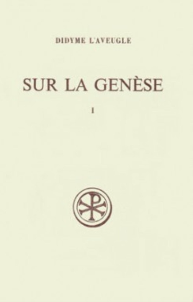 SC 233 SUR LA GENESE - TOME 1