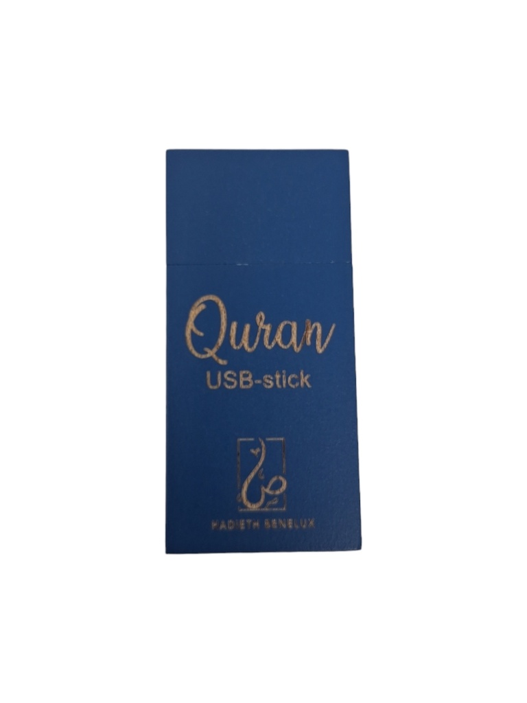 QURAN CLé USB  RECTANGLE BLEU