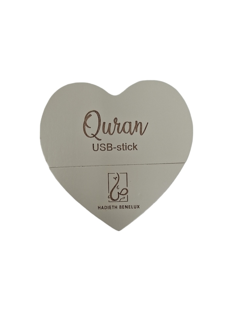 QURAN CLé USB  COEUR BEIGE