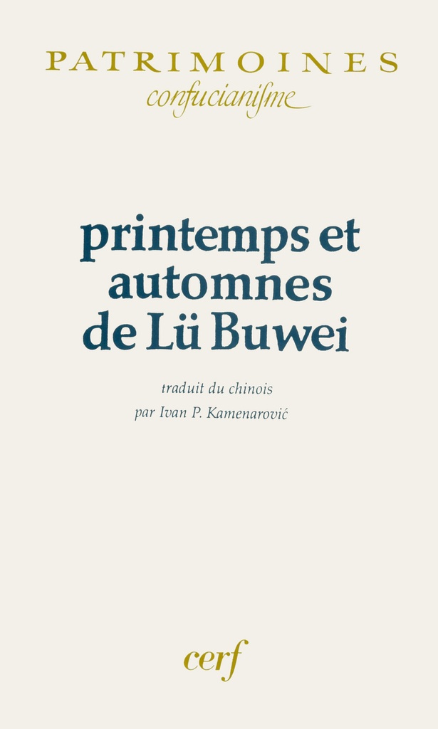 [9782204055765] PRINTEMPS ET AUTOMNES DE LÜ BUWEI